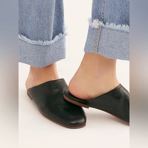 Free People Reese Leather Flat Mules